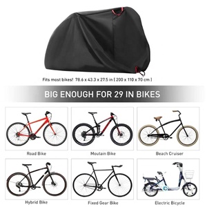 <span class=keywords><strong>Cubierta</strong></span> impermeable de alta densidad para bicicleta, <span class=keywords><strong>cubierta</strong></span> de polvo para exteriores, protección redonda, fácil de llevar - Product Image 5