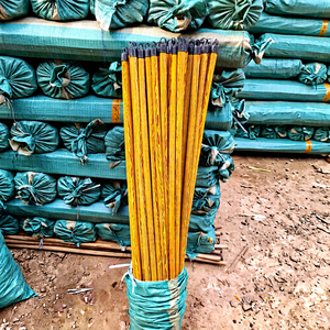 Manche de balai en bois recouvert de PVC, prix usine, avec poils en plastique non signalés, nettoyage facile, longueur 1200 mm, diamètre 22 mm - Product Image 1