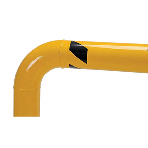 道路警告スチールパイプボラードポスト交通セキュリティ駐車保護ガードポスト金属黄色ボラード - Product Image 2