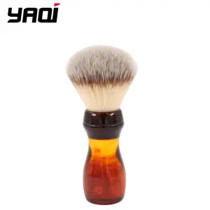 Yaqi escova de barbear de cabelo sintético, escova de 22mm para homens com logo customizado