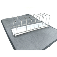 Égouttoir à vaisselle à un niveau, séchage rapide, antirouille, avec tapis en microfibre, organisateur de comptoir de cuisine peu encombrant