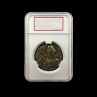 Étui de capsules en plastique transparent rectangulaire pour pièces de monnaie en argent de 1 OZ, médailles, pièces de monnaie en or, pièces de monnaie royales