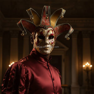 <span class=keywords><strong>Masque</strong></span> de <span class=keywords><strong>Joker</strong></span> en Plastique de Haute Qualité Style Vénitien pour Bal Masqué Costume de Fête de Venise Halloween Décoration Faciale DIY - Product Image 3