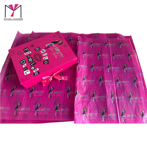 Papel de Regalo Personalizado MUYANG, Papel de Seda Estampado Rosa, Papel de Arte con Doble Revestimiento, Diseño Ecológico sin Líneas - Product Image 5