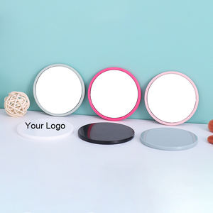 للبيع بالجملة مرآة صغيرة محمولة مستديرة من جانب واحد من البلاستيك من Zonyin ، علامة خاصة صغيرة بشعار مخصص - Product Image 1