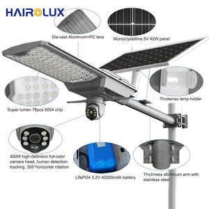 Nuevo producto <span class=keywords><strong>Venta</strong></span> caliente WIFI 4G Cámara DE SEGURIDAD IP65 Impermeable DC24V 500W Aluminio PC SMD Carreteras urbanas LED Farola <span class=keywords><strong>solar</strong></span> - Product Image 2