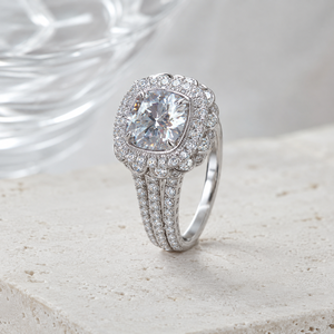 Anello Nuziale in Zircone per Donne, Elegante Gioiello Scintillante alla Moda - Product Image 4