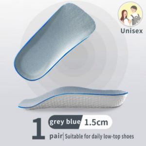 Orthopedic Memory Foam <b>Insoles</b> for Men Women's Sneakers Flat Feet Arch Support Height Increase Heel Lift Soft Shoe Pads - Product Image 5