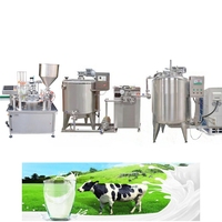Ligne commerciale de production laitière de yaourt pasteurisé par lait UHT de mini capacité