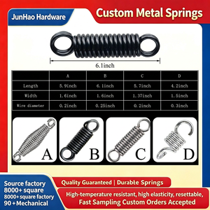 Maßgefertigte Zugfeder mit Doppelhaken, Spannfeder aus Edelstahl und Kohlenstoffstahl, Spiralfeder für Industriemaschinen - Product Image 3