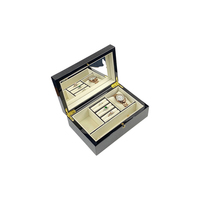 Nouveau design organisateur de bijoux boîte de rangement de bijoux en bois brillant porte-bijoux vintage de luxe pour bague bracelet collier