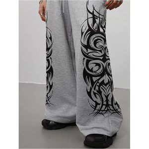 Pantalon de survêtement ample pour homme FOXA, coupe large, taille à cordon, avec poches, respirant, en coton et polyester - Product Image 6