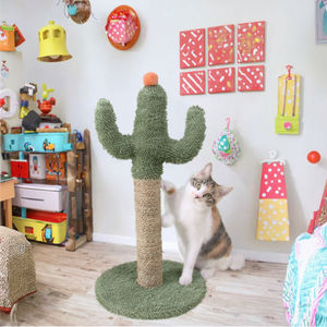 Groothandel Aanpasbare Nieuwe <span class=keywords><strong>Sisal</strong></span> <span class=keywords><strong>Cat</strong></span> Scratch Post Classic Style <span class=keywords><strong>Cat</strong></span> Tree Met Bottom Board <span class=keywords><strong>Tunnel</strong></span> En Kartonnen Verpakking - Product Image 3