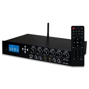Amplificateur de karaoké 6 canaux TL-JX600 avec micro, écho, égaliseur, Bluetooth, USB, tuner FM, 2 antennes, télécommande IR pour bar et <span class=keywords><strong>scène</strong></span> - Product Image 1