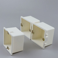 Boîtier de jonction universel 118 pour interrupteur et prise haute pression, deux positions, encastré ou à montage en surface, surface lisse