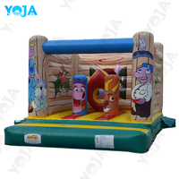 Maison de jeu gonflable commerciale YOJA pour enfants, en bâche PVC Plato 0,55 mm, double couture, certifiée CE, capacité 260 lbs, idéale pour la location événementielle