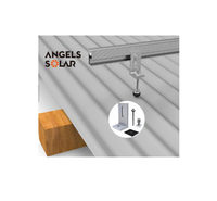 Kit de support de toit en aluminium en forme de L pour système de montage solaire, vente en gros directe d'usine Angels Solar