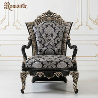 Ensemble de canapés de style turc de luxe, noir et argenté, en bois sculpté, avec table basse, pour la décoration intérieure de villas royales et de palais.