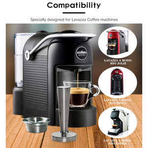 AM Store 1Pod 1 Juego de tamper <span class=keywords><strong>Taza</strong></span> de cápsula de café reutilizable Cápsulas de café recargables Filtro de espresso para máquina Lavazza - Product Image 3