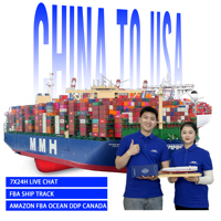 Transitaire DDP pour les marchandises des propriétaires de marques, de Chine vers le Canada, taxes payées, Amazon FBA, LCL, FCL, 3PL, entrepôt, livraison porte-à-porte DDP