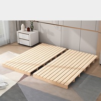 Nordische moderne minimalist ische Haupt schlafzimmer Holzbett rahmen Hotel billig extra großes Einzel bett aus massivem Holz