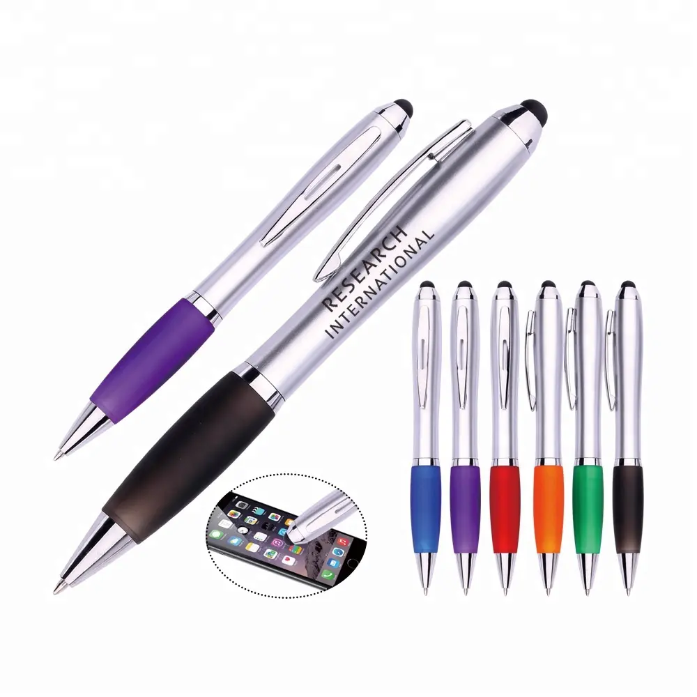 Hot Selling Stock Touchscreen Stylus Balpen Met Aangepaste Logo Boligrafo