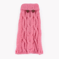 Chandail personnalisé en tricot pour chien et chat, vêtements d'hiver rose, gris, marron, S M, L