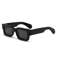 Lunettes de soleil polarisées en acétate tendance de haute qualité, unisexe, logo personnalisé, luxe, monture carrée épaisse, verres TAC