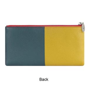 AndoBag Carteras Largas RFID para Mujer, Cartera con Múltiples Ranuras para Tarjetas, Monedero de Cuero Genuino con Bloques de Color 1959 - Product Image 4