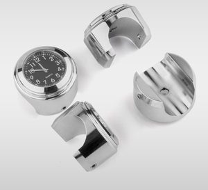 <strong>Motorcycle</strong> Quartz <strong>Clock</strong> 7/8" Waterproof Chrome Bike Handlebar Time Temperature Watch Aluminum Luminous <strong>Clock</strong> - Product Image 6