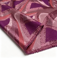 Tissu en dentelle tissé 100 % polyester, léger, écologique, respirant, à motifs floraux de luxe, 50/52 pouces, pour la décoration intérieure (vente en gros)