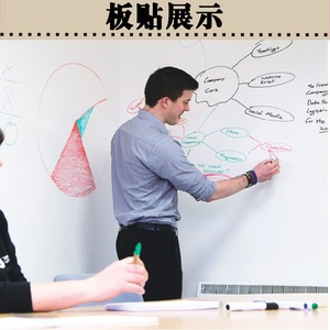 สติ๊กเกอร์ติดผนังกระดานดำแบบลบได้ กระดานเขียวหนาขึ้น ถอดออกได้ สำหรับตกแต่งบ้าน สำนักงาน ฝึกอบรม - Product Image 4