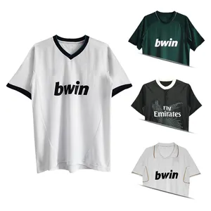 Retro Voetbalshirts Spain Voetbalclub Jersey Klassiek 100% Polyester Sneldrogend Shirt Met Korte Mouwen