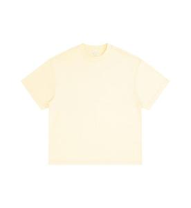 T-shirt décontracté en mélange de coton 220g Sorona Tech Cool Summer à col ras du cou et manches courtes, coupe ample, épaules tombantes, tenue de couple personnalisable - Product Image 6