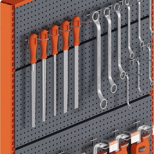 Heavy Duty Supermarket Tools <b>Display</b> Racks Metallic Perforated for Hanging Hardware Store <b>Shelves</b> <b>Display</b> - Product Image 3