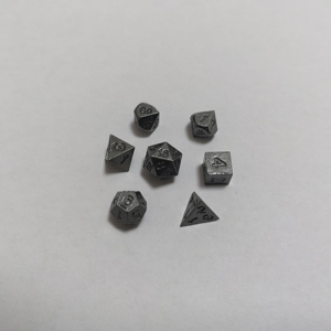 小型ミニD4 D6 D8 D10 D20 7PCS 6mmゲームRPG D & D多面体メタルDndタイニーメタルダイスセット - Product Image 6