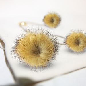 <span class=keywords><strong>Pompon</strong></span> 8 cm vero procione cane pelliccia pom palline - Product Image 4