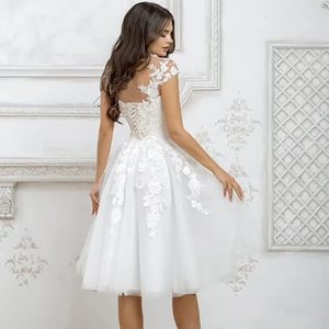 <span class=keywords><strong>Vestidos</strong></span> <span class=keywords><strong>de</strong></span> <span class=keywords><strong>Novia</strong></span> <span class=keywords><strong>Cortos</strong></span> Blancos <span class=keywords><strong>Sencillos</strong></span> 2025 para Mujer, Manga Casquillo, Apliques Personalizados, Vestido <span class=keywords><strong>de</strong></span> <span class=keywords><strong>Novia</strong></span> Boho, Vestido <span class=keywords><strong>de</strong></span> Princesa, Bonito Vestido <span class=keywords><strong>de</strong></span> <span class=keywords><strong>Novia</strong></span> - Product Image 3