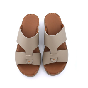 Sandali Estivi SHIKOL con Soletta in Sughero Personalizzata, Ciabatte Italiane e Arabe di Alta Qualità, Scarpe Cucite a Mano, Sandali Arabi da Uomo del Golfo - Product Image 4