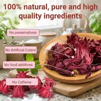 Teh Herbal Hibiscus, Teh Alami untuk Kesehatan Jantung, Mendukung Kadar Tekanan Darah & Detoksifikasi, OEM/ODM Tersedia