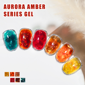ZRKGEL Nouveauté 8ml Série Ambre <span class=keywords><strong>Aurora</strong></span> Gel UV Paillettes Haute Qualité Tpo Sans Hema 6 Couleurs Vente en Gros Échantillon Gratuit pour Utilisation Artistique - Product Image 2