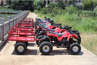 Remorque agricole tout-terrain pour quad, personnalisable, moteur 4 temps 200cc, quadricycle adulte avec capacité de charge de 300 kg