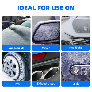 Быстродействующий спрей-размораживатель для лобового стекла автомобиля с функцией удаления снега и льда, с инструментом для очистки от снега - Product Image 6