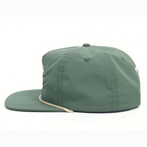หมวกเบสบอลแบบไม่มีโครง 5 แผง ปีกแบน พร้อมงานปักมือ - Product Image 4