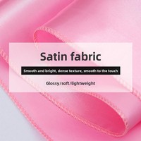 Ruban de satin pour mariage transfrontalier, fleur pour dossier de chaise de banquet, housse de chaise élastique, sangle nœud papillon, teint uni 17*275CM