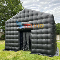 Commercial Black Air Cube Discothèque Gonflable Portable Party House Disco Party Tente Discothèque Gonflable pour Arrière-cour