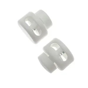 Eco-friendly Adjustable Rope End Custom Logo Plastic Stopper Cord Locks Toggle For Clothing Shoes Bags