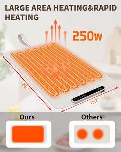 Square Silicone <b>Soft</b> Bottom Warm Cutting Board Automatic Constant Temperature Heating Portable Household Food Silicone Material - Product Image 4
