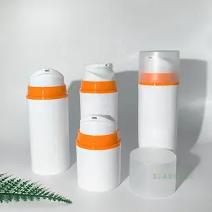 Airless Tube Vacuum Pump Sprayer Cream Body Lotion Cosmetics Container Packaging Plastic Pe Jar Shampoo Bottles Custom Logo