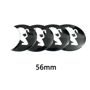 Copricerchi da 56mm 65mm per auto, adesivi <span class=keywords><strong>logo</strong></span> per coprimozzo, emblema distintivo per <span class=keywords><strong>Peugeot</strong></span> 107 108 206 207 307 308 408 508 2008 3008 - Product Image 2